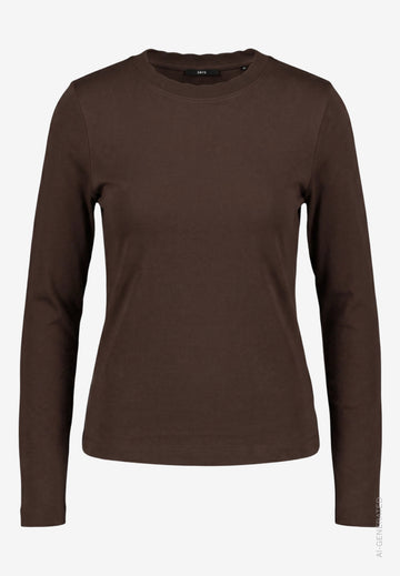 Langarmshirt aus Baumwolle