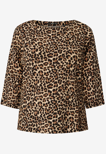 Leobluse mit Rundhalsausschnitt