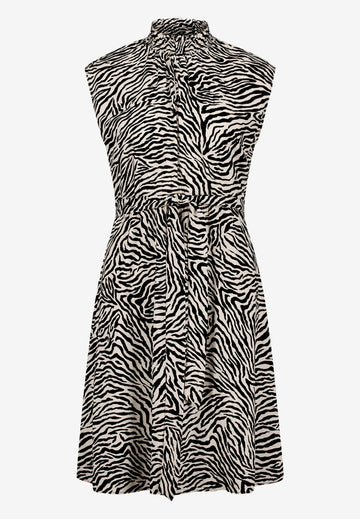 Midikleid mit Zebraprint