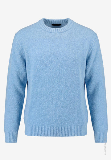 Pullover aus Bouclé mit Rundhalsausschnitt