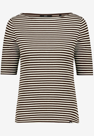 Ringelshirt mit U-Boot Ausschnitt