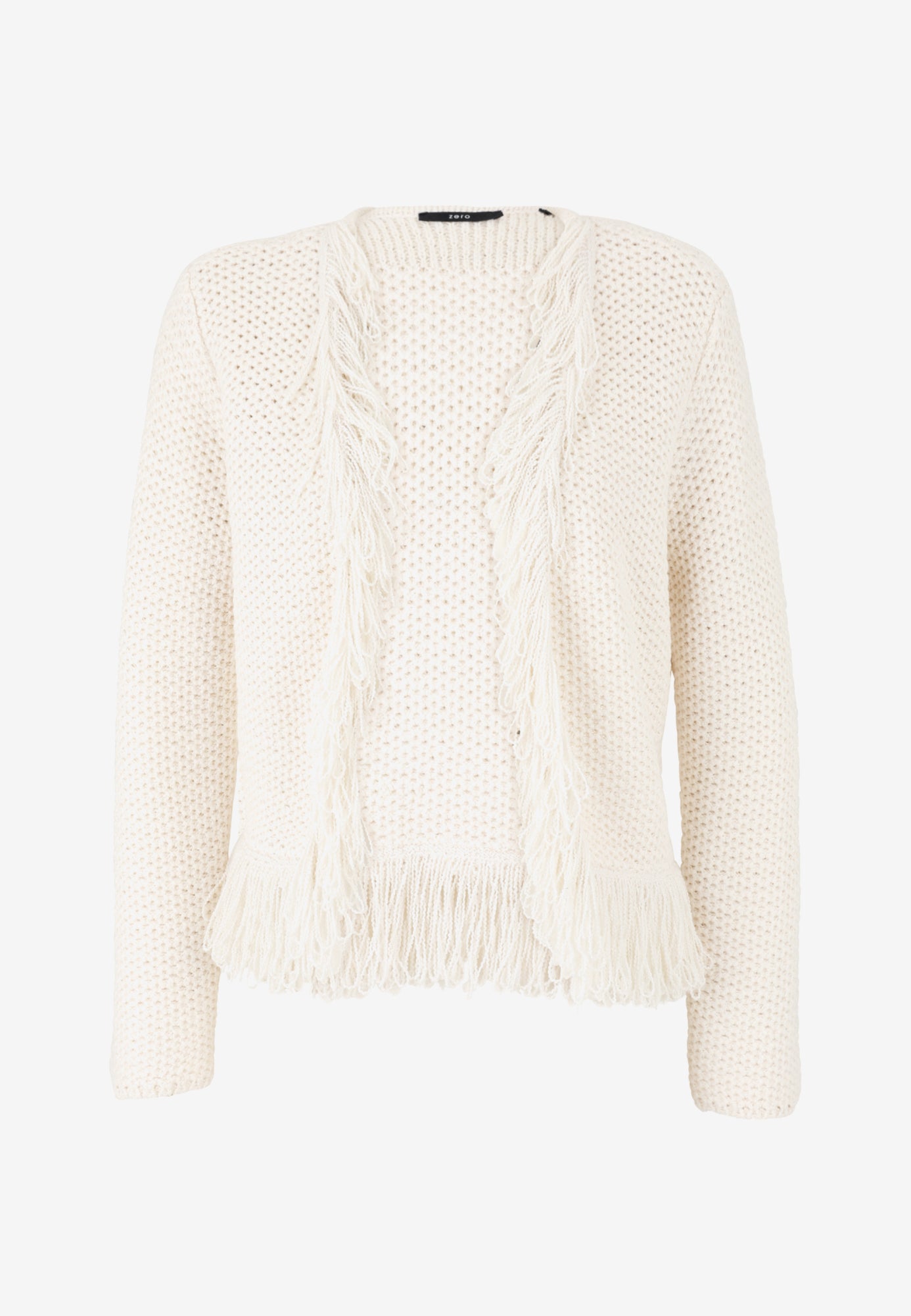 zero Strickjacken  weiß