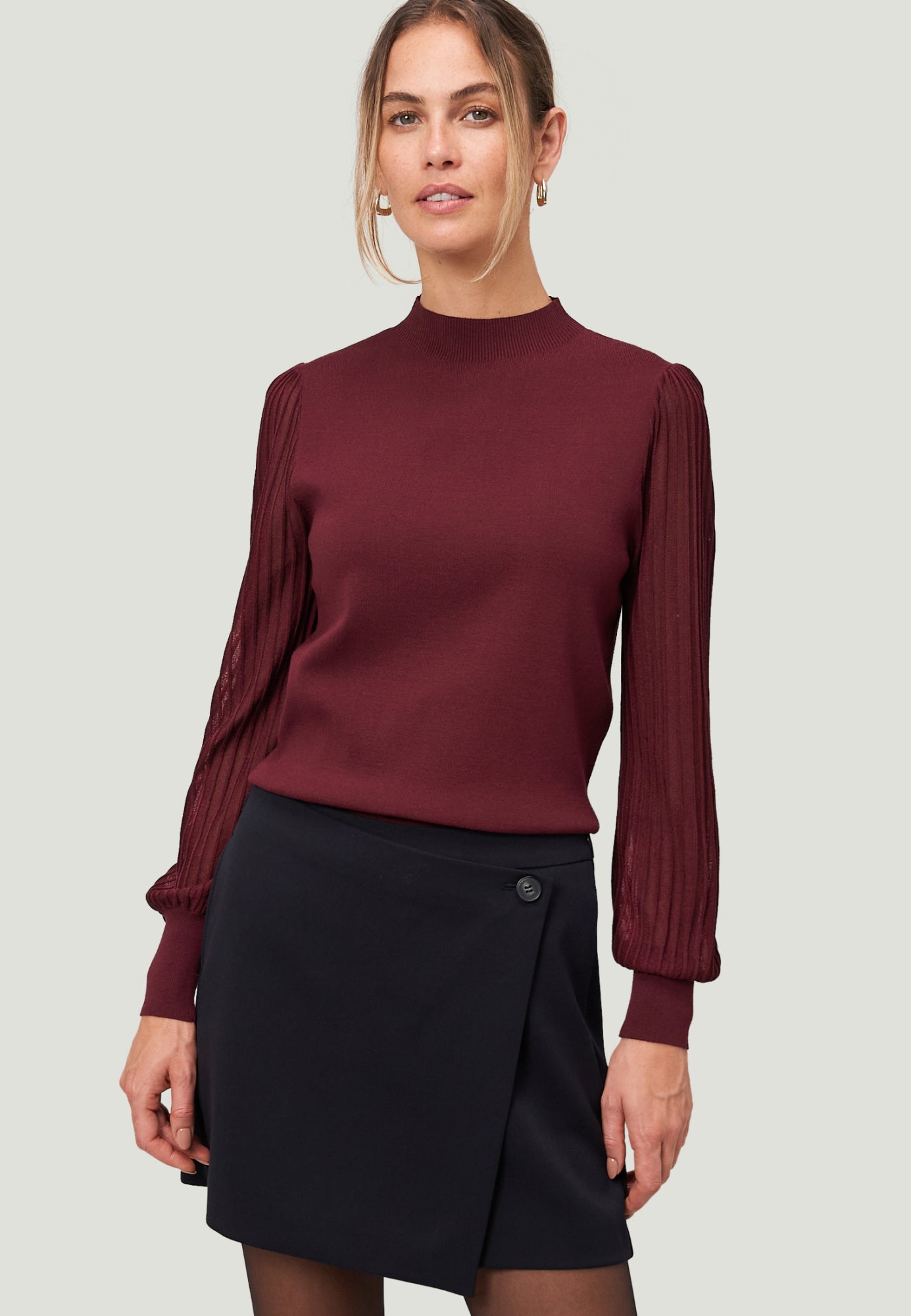 zero Pullover  beere