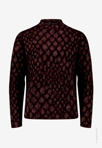 Strickpullover  mit Animalprint