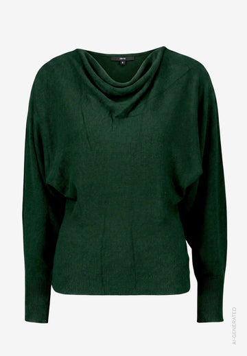 Strickpullover mit Fledermausärmeln