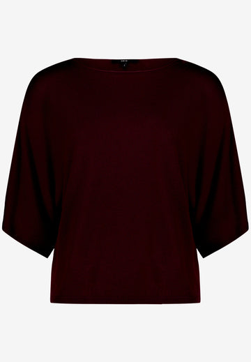 Strickpullover mit Fledermausärmeln