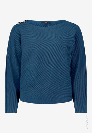 Strickpullover  mit U-Boot Ausschnitt
