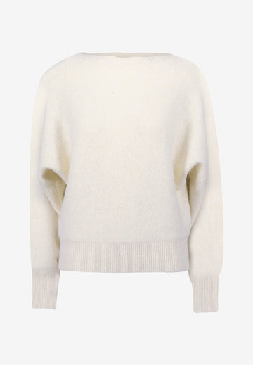 Strickpullover mit U-Boot Ausschnitt