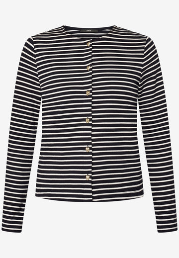 Sweatjacke mit Knopfleiste