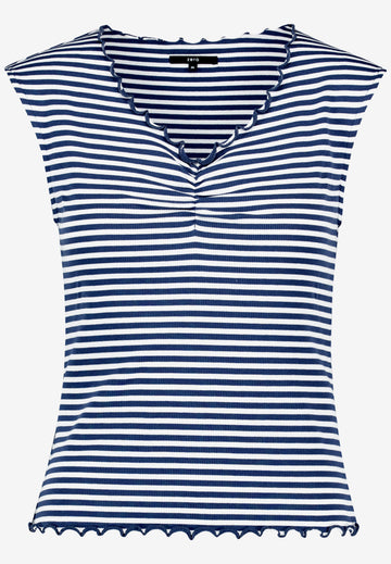 Top mit Raffung